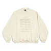 SS24-Logo mit Noten-Sweater „Beige“ 699212TMVO69069