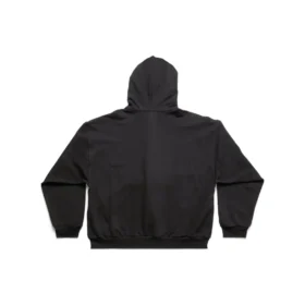 Sticky Note Zip-Up-Hoodie, mittlere Passform „Black Faded“ 744457TOVD31055