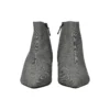 Stiefel aus Wolle mit Karomuster und spitzer Zehenpartie „Grey“ 579218W1SR01214
