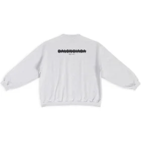 Strike 1917 Oversize-Pullover mit Rundhalsausschnitt „Hellgrau“ 699212TMVH21023