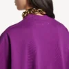 Strukturiertes Damen-T-Shirt in Violett Strukturiertes Damen-T-Shirt in Violett