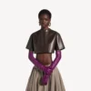 Super-Cropped-Top für Damen in Braun Super-Cropped-Top für Damen in Braun