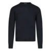 Sweatshirt mit Interlock-Aufdruck auf der Rückseite „Black Blue“ 583117T14391710