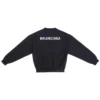 Sweatshirt mit Rundhalsausschnitt, Regular Fit „Black“ 697869TMVF51070