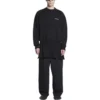 Sweatshirt mit Rundhalsausschnitt, Regular Fit „Black“ 697869TMVF51070
