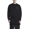Sweatshirt mit Rundhalsausschnitt, Regular Fit „Black“ 697869TMVF51070