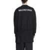Sweatshirt mit Rundhalsausschnitt, Regular Fit „Black“ 697869TMVF51070
