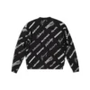 Sweatshirt mit Rundhalsausschnitt und durchgehendem Logo-Print „Black White“ 724858T16651070