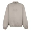 Sweatshirt mit Rundhalsausschnitt und gesticktem Logo „Beige“ 656999-TKV74-2966