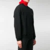 Sweatshirt mit Rundhalsausschnitt und kleinem Kontrast-Logo-Aufdruck „Black White“ 556147TYK271000