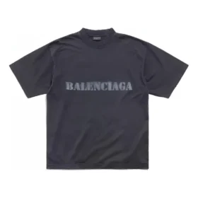 T-Shirt im Schablonendruck-Stil „Schwarz“ 764235TQVA31750