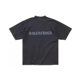 T-Shirt im Schablonendruck-Stil „Schwarz“ 764235TQVA31750