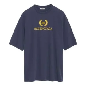 T-Shirt mit Alphabet-Aufdruck, kurzärmelig, marineblau 492258TAV044128