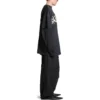 T-Shirt mit doppeltem Vorderverschluss „Washed Black“ 791615TQVQ61021