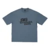 T-Shirt mit handgezeichnetem BB Icon, mittlere Passform „Blue Black“ 612966TNVN44183