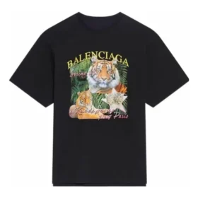 T-Shirt mit „Jahr des Tigers“-Logo „Schwarz“ 681314TLVH21000