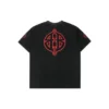 T-Shirt mit Metall-BB-Schablonendruck „Black Red“ 764235TPVI21568
