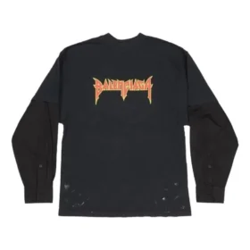 T-Shirt mit Metall-Lagen-Design „Black Faded“ 698631TMV881055