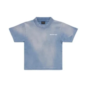 T-Shirt mit Rückenaufdruck „Blue White“ 681864TPVK14313