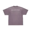 T-Shirt mit Rückenprint, mittlere Passform „Purple Grey“ 764235TPVK15500