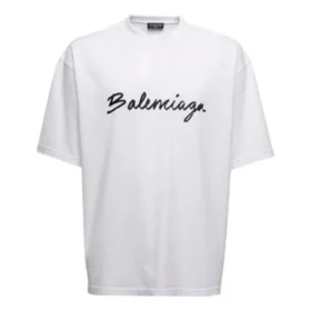 T-Shirt mit Schriftzug-Logo „Weiß/Schwarz“ 612966TMVB49040