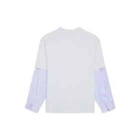 T-Shirt mit Slime-Logo und Lagen-Design „Grey“ 671401TLVF11203