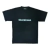 T-Shirt mit verschwommenem Logo „Black Blue“ 661705TKVD51070