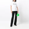 T-Shirt mit verschwommenem Logo „Weiß Schwarz“ 661705TKVD59040
