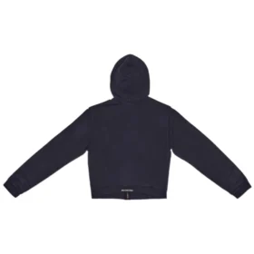 Tab Worn-Out Zip-Up-Hoodie „Schwarz“ 697949TMVC21151