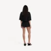 Taillierter Mini-Skort für Damen in Schwarz Taillierter Mini-Skort für Damen in Schwarz