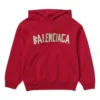 Tape Type Cotton Hoodie „Red“ 682019TOVB36400