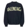 Tape Type-Sweatshirt mit Rundhalsausschnitt „Blue“ 744701TOVB14140
