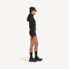 Technischer Damen-Bodysuit mit langen Ärmeln in Schwarz Technischer Damen-Bodysuit mit langen Ärmeln in Schwarz