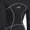 Technischer Damen-Bodysuit mit langen Ärmeln in Schwarz Technischer Damen-Bodysuit mit langen Ärmeln in Schwarz