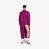 Techwear-Bodysuit für Damen mit kurzen Ärmeln in Violett/Orange Techwear-Bodysuit für Damen mit kurzen Ärmeln in Violett/Orange