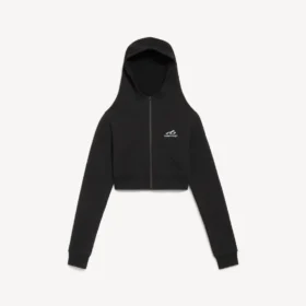 Techwear-Cocoon-Hoodie für Damen in Schwarz Techwear-Cocoon-Hoodie für Damen in Schwarz