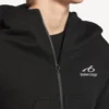 Techwear-Cocoon-Hoodie für Damen in Schwarz Techwear-Cocoon-Hoodie für Damen in Schwarz