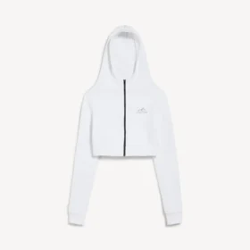 Techwear-Cocoon-Hoodie für Damen in Weiß Techwear-Cocoon-Hoodie für Damen in Weiß