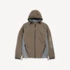 Techwear-Jacke mit Reißverschluss für Herren in Grau