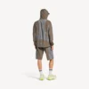 Techwear-Jacke mit Reißverschluss für Herren in Grau