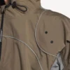 Techwear-Jacke mit Reißverschluss für Herren in Grau