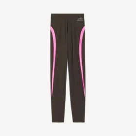 Techwear-Leggings für Damen in Khaki-Braun/Neon-Pink Techwear-Leggings für Damen in Khaki-Braun/Neon-Pink