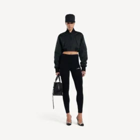 Techwear-Leggings für Damen in Schwarz Techwear-Leggings für Damen in Schwarz