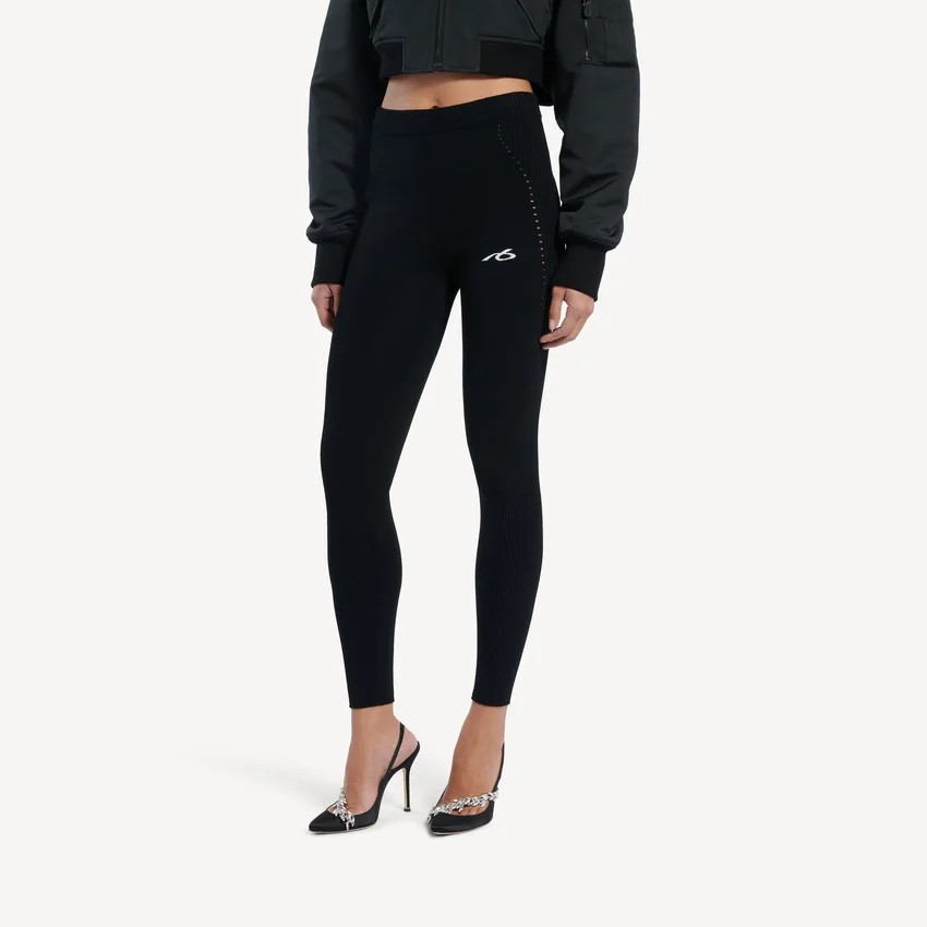 Techwear-Leggings für Damen in Schwarz Techwear-Leggings für Damen in Schwarz