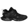 Track-Sneaker „Kunstfell Schwarz“ 668556W3CQ11000