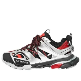 Track-Sneaker „Schwarz Rot Silber“ 542023W2FSA1169