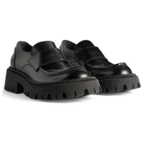 Tractor-Loafer „Schwarzes glattes Kalbsleder“ 760433WA8E91000