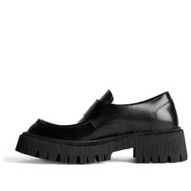 Tractor-Loafer „Schwarzes glattes Kalbsleder“ 760439WA8E91000