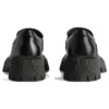Tractor-Loafer „Schwarzes glattes Kalbsleder“ 760439WA8E91000