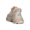 Triple S „Kunstfell – Beige“ 668562W3CQ59710